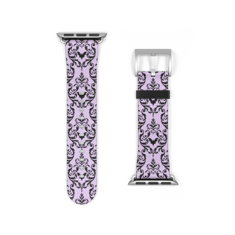 Bat Damask (Lavender) Watch Band