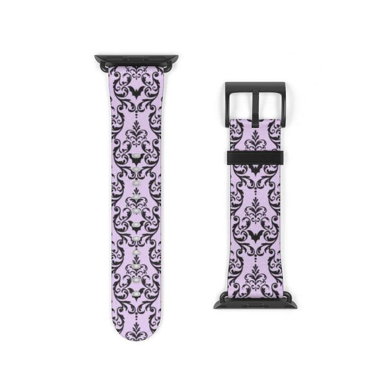 Bat Damask (Lavender) Watch Band