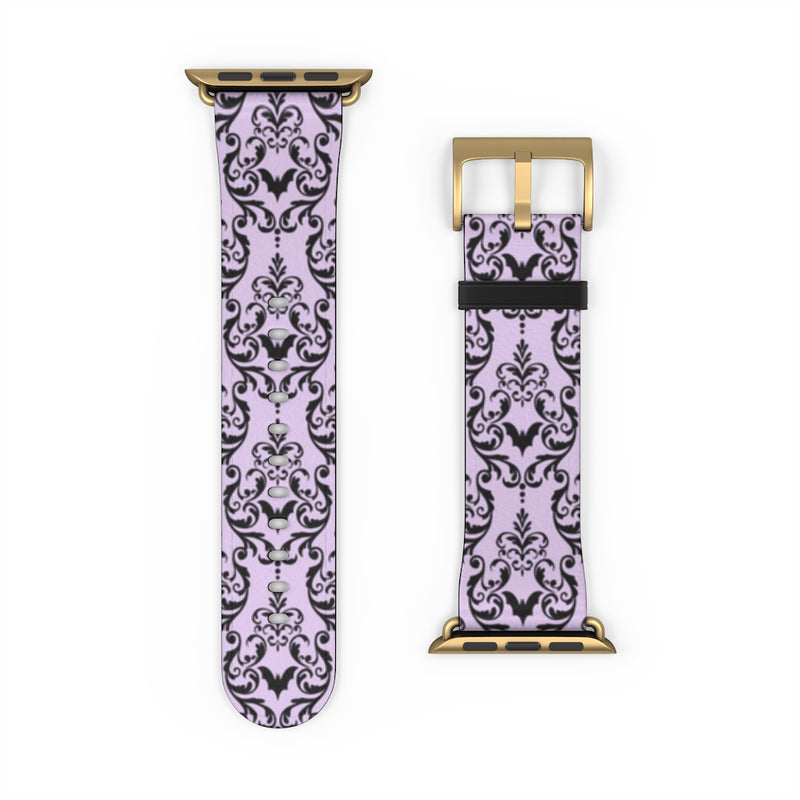 Bat Damask (Lavender) Watch Band